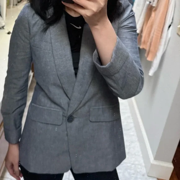 Jcrew NWT linen Women's Blazer jacket size 0p cute - Picture 9 of 9